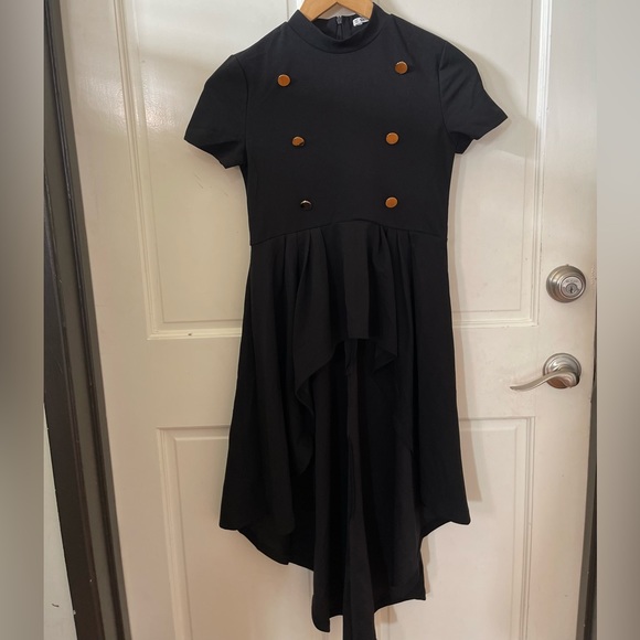 Shein Girls High Low Top With Front Golden Buttons - Picture 8 of 8